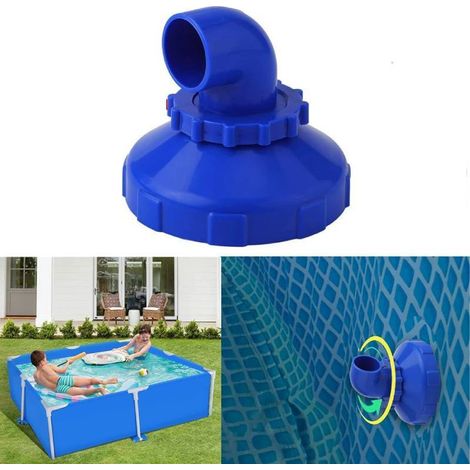 Pool-Einlaufdüse, Düsenkopf verstellbar, 360° schwenkbar, Pool-Zulaufdüse, Rücklaufdüse mit Schwenkkopf, Pool-Anschluss-Set, Pool-Zubehör, passend für Intex Bestway Pools