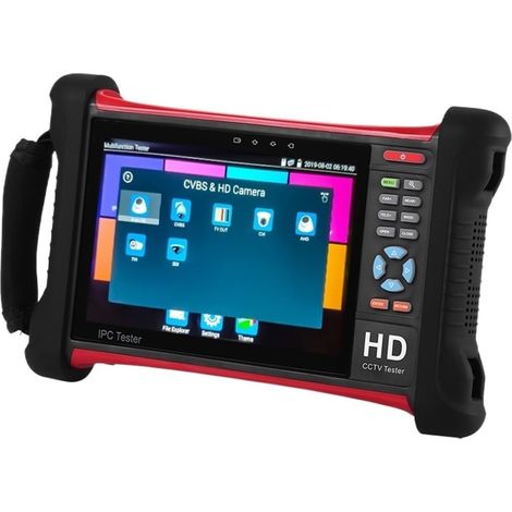 Testeur de vidéosurveillance prenant en charge la caméra IP Caméra De Test De Vidéosurveillance 7 Pouces 4K 1080P IPC, Moniteur TVI CVI AHD SDI CVBS IP Analogique 1920x1200 Retina Touch (1/5)
