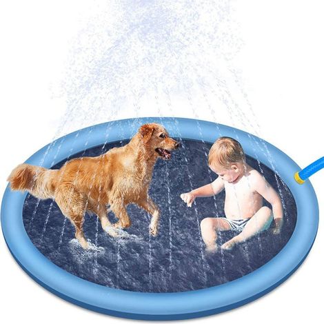 Tapis d'eau d'extérieur (XL 170 cm, bleu), antidérapant et résistant aux déchirures (1/5)