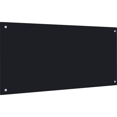 Dosseret de cuisine Noir 100x50 cm Verre trempé CFW73373 (1/5)