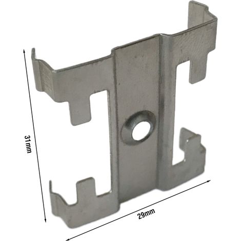 Clip Guida Gancio Metallo Per Fissaggio a Muro Del Profilato Alluminio Da Soffitto Luce Asimmetrica BA3315W (1/3)
