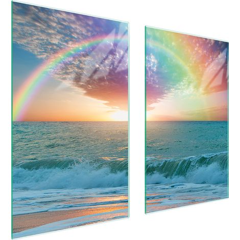 PLAQUE DE PROTECTION EN VERRE POUR POÊLE 75x52 SEA (1/5)