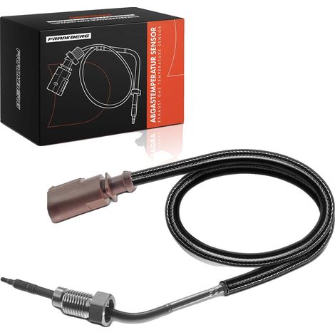 Sensor de temperatura, cable de 710 mm de longitud, rosca M14 x 1.5, 2 contactos de conector, conector de color marrón, apto para marcas de automóviles. (1/5)