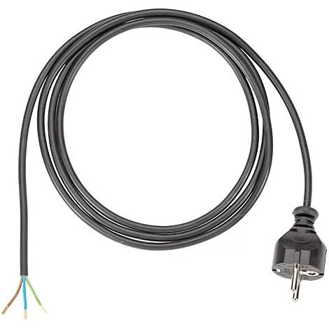 Bachmann Schutzkontakt-Zuleitung 16A/250V,3m,sw 312.175 (1/2)