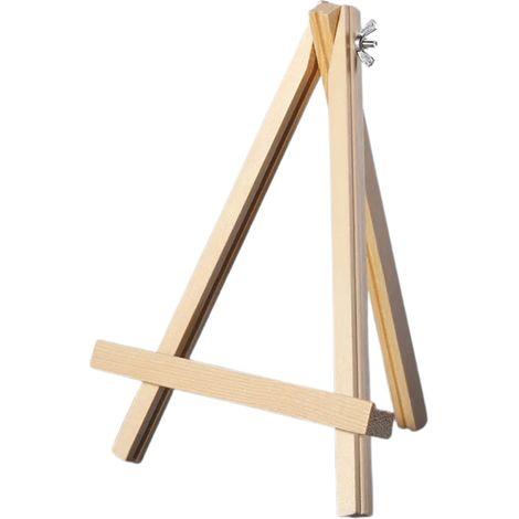 MINI-TISCHSTAFFEL AUS HOLZ FÜR DEN SCHREIBTISCH, DREIFACH POLIERT, KLEIN