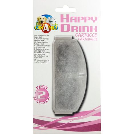Cartouches de charbon de remplacement pour la fontaine Happy Drink 2 pièces
