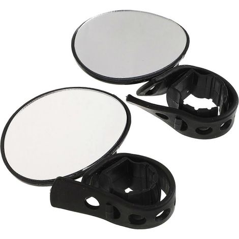 Rétroviseur arrière de vélo, rétroviseur de guidon, verre plastique antichoc, pour cyclistes (lot de 2) (1/5)