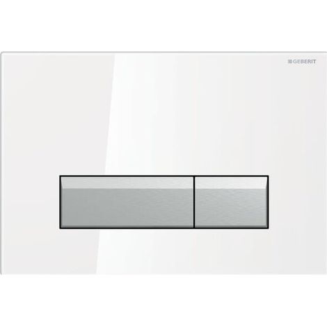 Geberit 242601SI1 Sigma40 plaque de commande, pour chasse d'eau à 2 volumes (1/2)