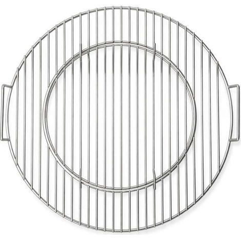 Grille de cuisson en acier inoxydable Patton pour barbecue kamado - Ø 46 cm - Centre amovible
