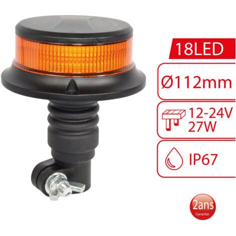 LED-Drehleuchte an einem Stiel, zugelassen für 12V-24V-Betrieb (1/4)