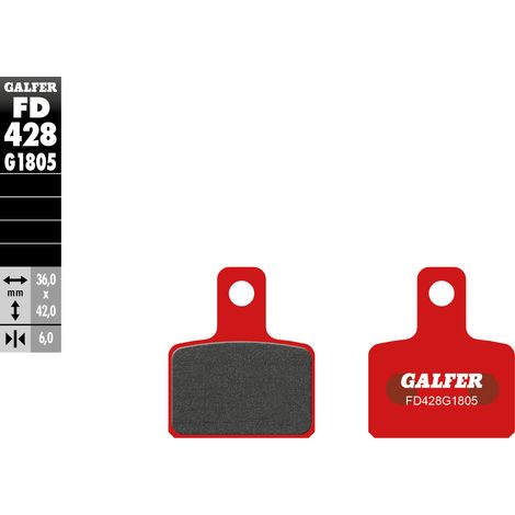 GALFER KH495 SEMI-METALLISCHE TRIAL-BREMSBELÄGE