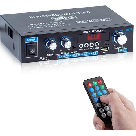 Récepteur audio ou vidéo Bluetooth et amplificateur de composants HiFi pour haut-parleurs passifs (1/5)