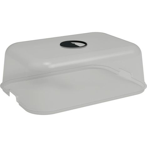 artevasi – Couvercle de semis MADAGASCAR S – Transparent, L 23,6 x l 16,6 x H 12 cm, plastique