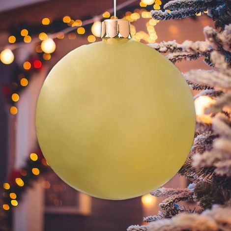 Boules de Noël gonflables extérieur 65cm, décorations de Noël géantes - Ornements de Noël intérieur extérieur pour maison, garage, jardin, cour, patio Kuitgh (1/3)