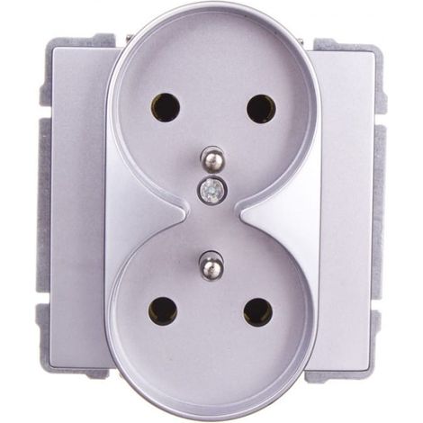 KOS66 Enchufe doble con/sin aluminio 664049