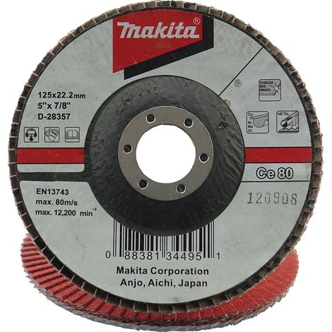 Makita Fächerscheibe Ø 125 mm CE80 abgewinkelt D-28357 (1/2)