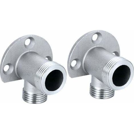 YMYNY Kit d'installation pour connecter le tuyau pour robinet apparent. système de douche extérieur. mitigeur thermostatique. conversion encastré en surface (1/4)