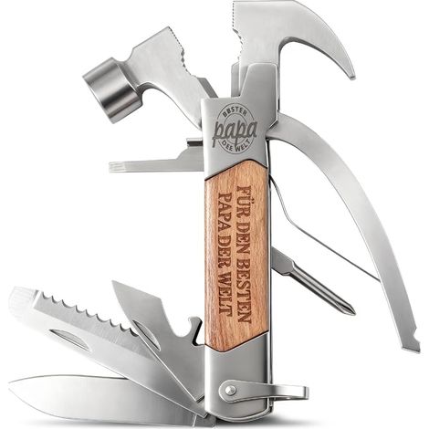 Cadeaux pour hommes, gadgets multifonction 12 en 1 pour papa, accessoires de camping, cadeaux pour hommes, cadeau d'anniversaire, Noël, calendrier de l'Avent remplissage pour hommes (1/5)