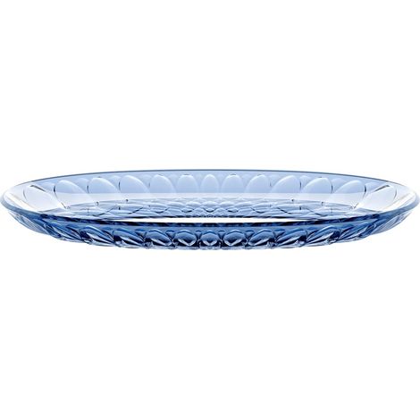 GUZZINI Vassoio Ovale Piccolo Vanity Bio-Based 32 x 19,5 Cm Blu (1/2)