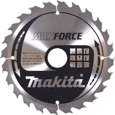 Makita B-32231 Kreissägeblatt Makforce TCT 180x30mm 24T Holz (1/2)