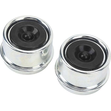 2 cache-poussière d'essieu de remorque, diamètre extérieur 5 cm (1,98 po), galvanisé, pour roulement de moyeu de remorque, pour modèles 2000 à 3 (1/4)