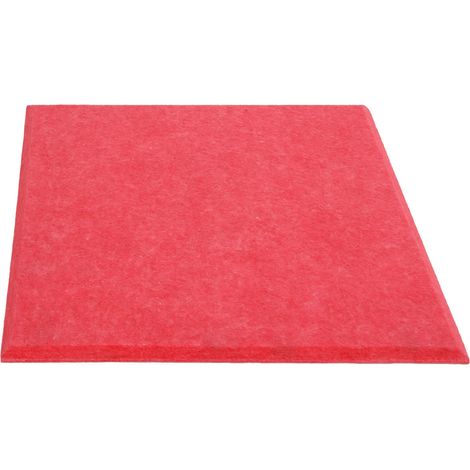 6 panneaux d'absorption acoustique épais réduisant la réverbération, rembourrage insonorisant et absorbant (rose) (1/5)