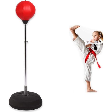 Punching Ball pour Adulte - Sac de Frappe sur Pied - d'entraînement - Hauteur réglable de 120 à 150 cm (1/5)