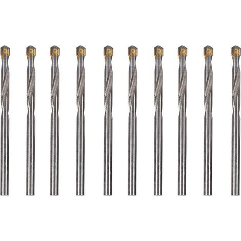 10 Stück Spiralbohrer mit geradem Schaft aus Wolframstahl für Holz- und Metallwerkzeuge, 4,2 mm (1/5)