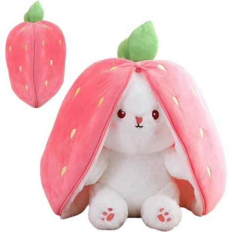 Lapin - Coussin De Nuque - 25 Cm - Tissu Doux Et Rembourrage En Coton - Blanc - 1 Pièce (1/4)
