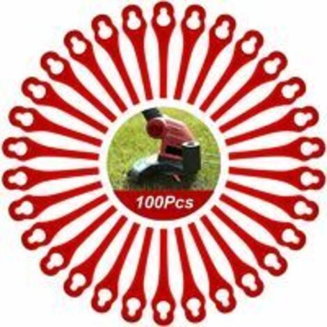 Lot de 100 lames de rechange, compatibles avec coupe-bordures Florabest LIDL FRTA 20 A1, FAT 18B2, FAT 18B3 (1/5)