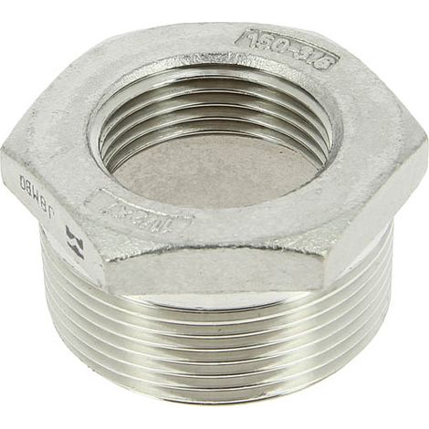Réduction inox Mâle 1"1/2 Femelle 1"