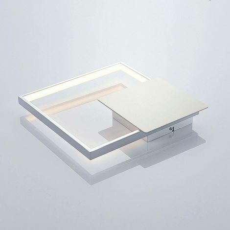 [GEBRAUCHT] B-Ware Lindby Wandleuchte Wandlampe Led Anays Square Weiß Polycarbonat Metall Aluminium
