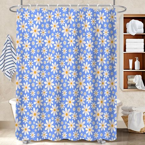 Rideau de bain imprimé polyester 180x180 avec 12 œillets bâche polyester douche pour salon de coiffure (1/5)