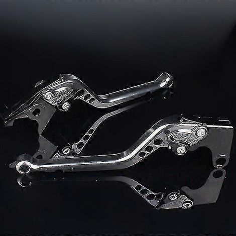 Leviers de frein et d'embrayage 3D pour moto CBR900RR (1993-1999) - Accessoires inclus (levier de frein long gris). (1/5)