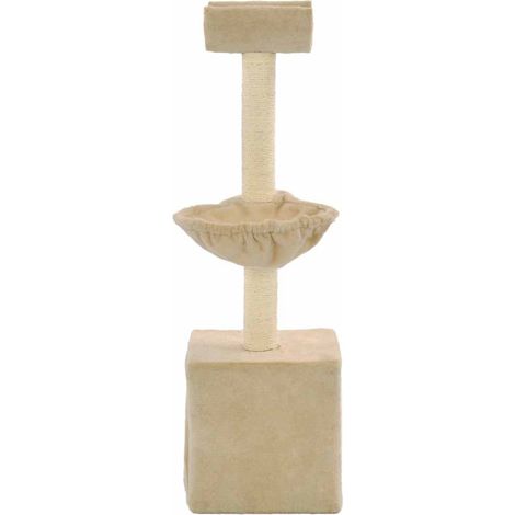 Maison Exclusive - Albero per Gatti con Tiragraffi in Sisal 105 cm Beige (1/5)