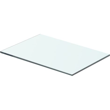 vidaXL Panneau pour étagère Verre transparent 40 x 20 cm