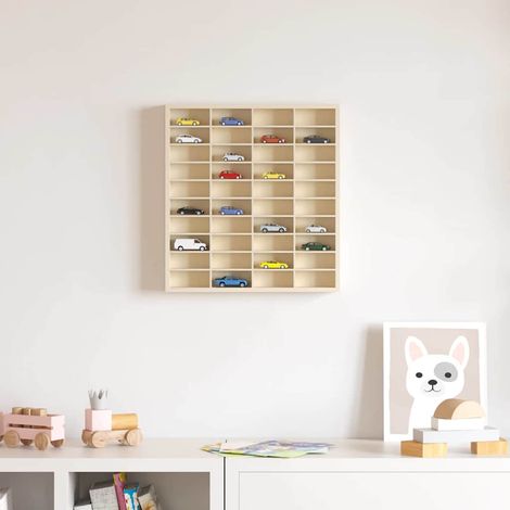 Wall Display Case Wall-Mounted Beige 40 x 4.5 x 43 cm vidaXL