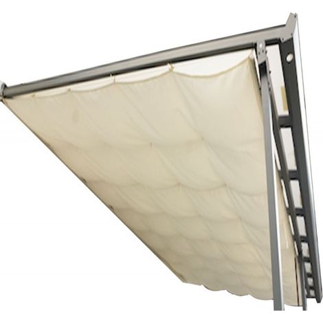 Tenda ombreggiante per pergola 4x3 grigio antracite