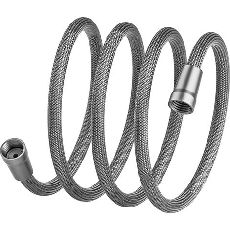 Tuyau de douche anti-explosion en nylon gris clair de 2 mètres (1/4)