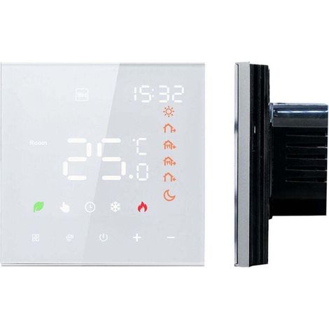 16A Smart Thermostat, LCD Touch Screen Digital Programmable Thermostat for Floor Heating, Wall Thermostat (1/4)