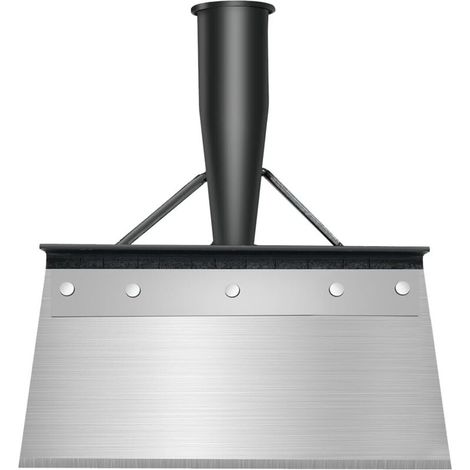 Pala de jardinería, herramienta de jardín, pala de limpieza multifuncional, herramienta para desherbar, raspador de percusión, para exteriores, hogar y granja (21 cm sin mango de madera)