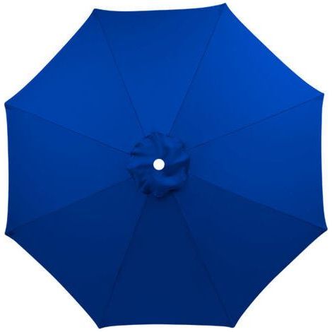 Housse de rechange pour parasol, 8 baleines, 3 m, imperméable, anti-UV, tissu de rechange, Bleu royal (1/5)