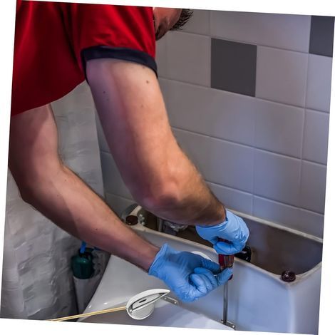 Levier de Chasse D'eau et Design Classique en Laiton Remplacement Facile Poignée Robuste pour Réservoir de Toilettes Accessoire pour Maison et Hôtel (1/5)
