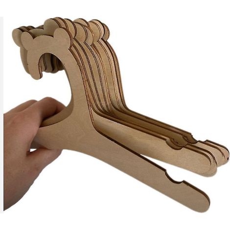 Lot de 30 cintres en bois naturel pour vêtements de bébé, parfaits pour la chambre de bébé. (1/5)