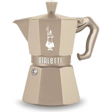 Italienische kaffeemaschine, 3 tassen, sand - Bialetti - 0009077 (1/3)