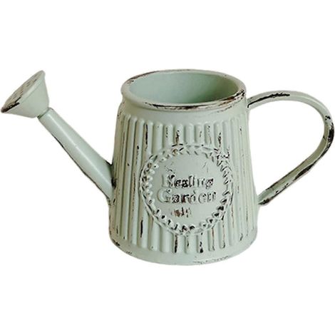 Mini arrosoir en métal, pot d'arrosage miniature, outil de jardinage pour maison de poupée, jouet d'arrosage simulé-E (1/5)