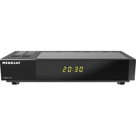 MEGASAT HD 601 V5 - RÉCEPTEUR SATELLITE HD (POUR TOUTES LES CHAÎNES EN CLAIR, LECTEUR MULTIMÉDIA USB, ÉCRAN, HDMI, PÉRITEL) - NO (1/4)