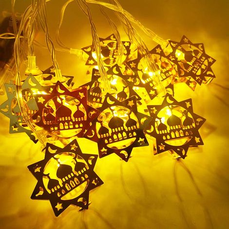 sachet de 20 guirlandes lumineuses décoratives à LED Ramadhan en forme pavillon (1/5)