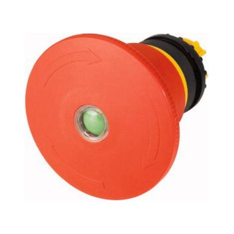 Bouton d'arrêt d'urgence D 60mm déverrouillage par rotation indicateur de position EATON M22-PVT60P-MPI (1/2)