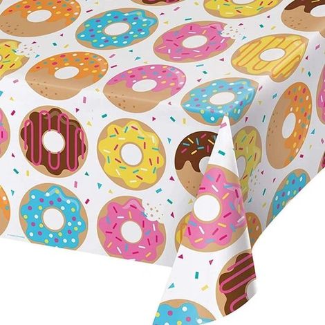 manteles con forma de rosquilla,manteles desechables de plástico,manteles rectangulares para fiestas,manteles de papel para fiestas de cumpleaños (1/5)